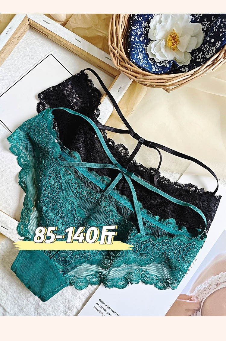 Sexy Sheer Lace Half-Covered Hip Panties for Women