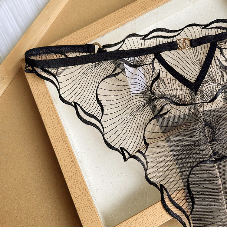 French Style Sheer Lace Panties for Women