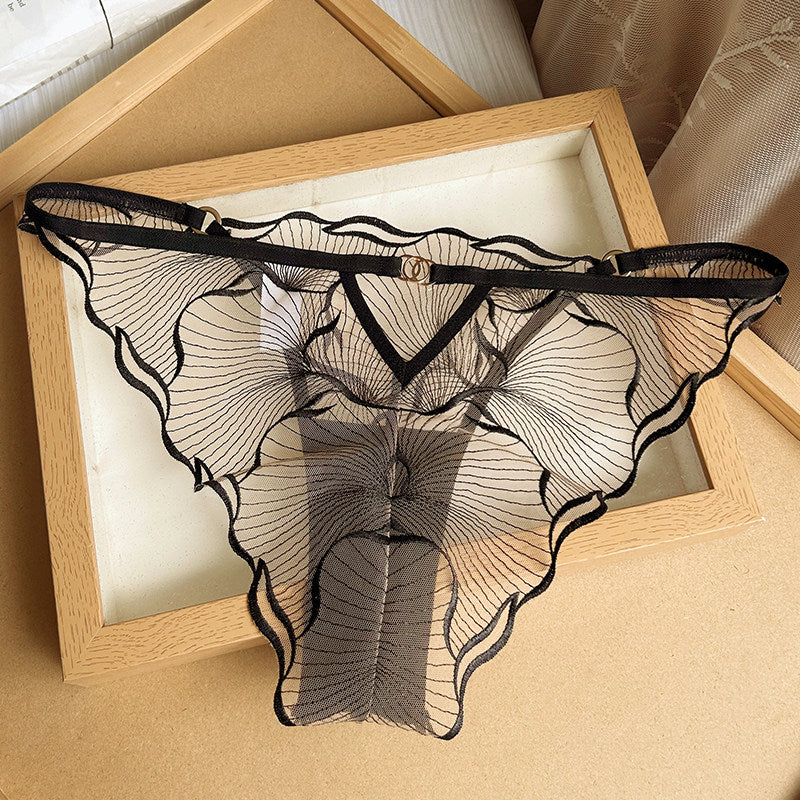 French Style Sheer Lace Panties for Women