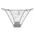 Lace Thong Panties for Women - Adjustable Strap Floral Sheer Underwear  P75