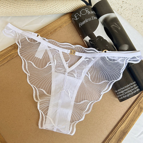French Style Sheer Lace Panties for Women