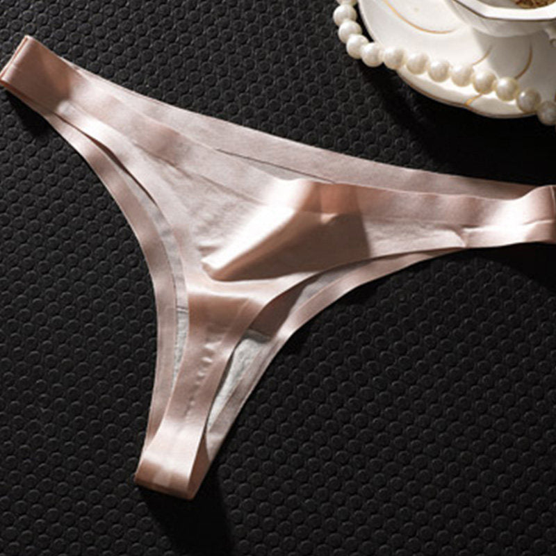 Ice Silk Seamless Invisible Thong T152