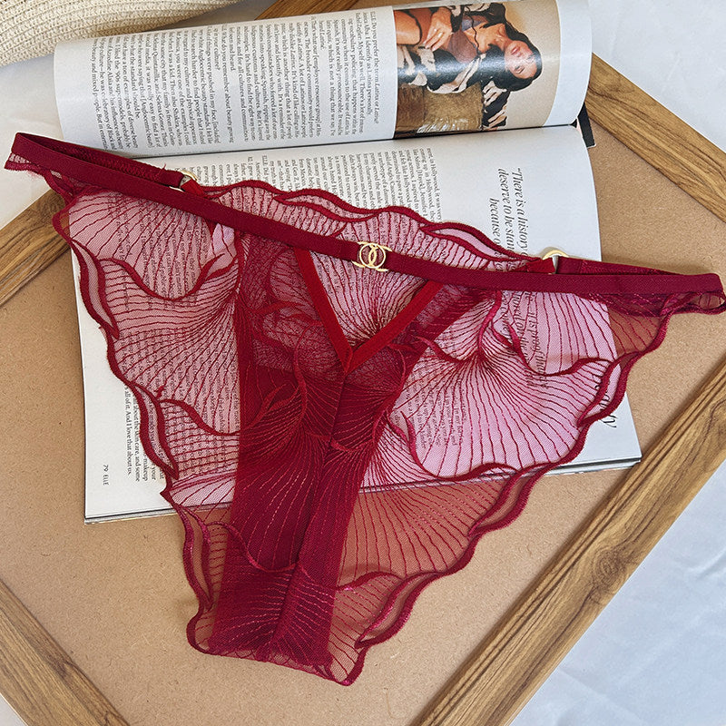 French Style Sheer Lace Panties for Women