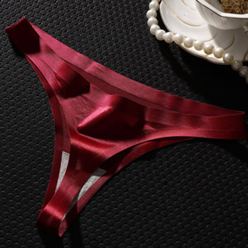 Ice Silk Seamless Invisible Thong T152